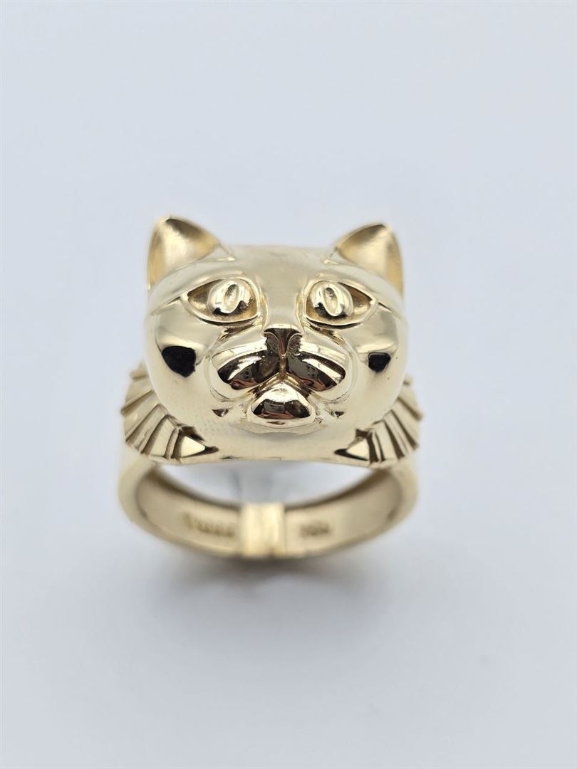 انگشتر لوکس گربه لئو