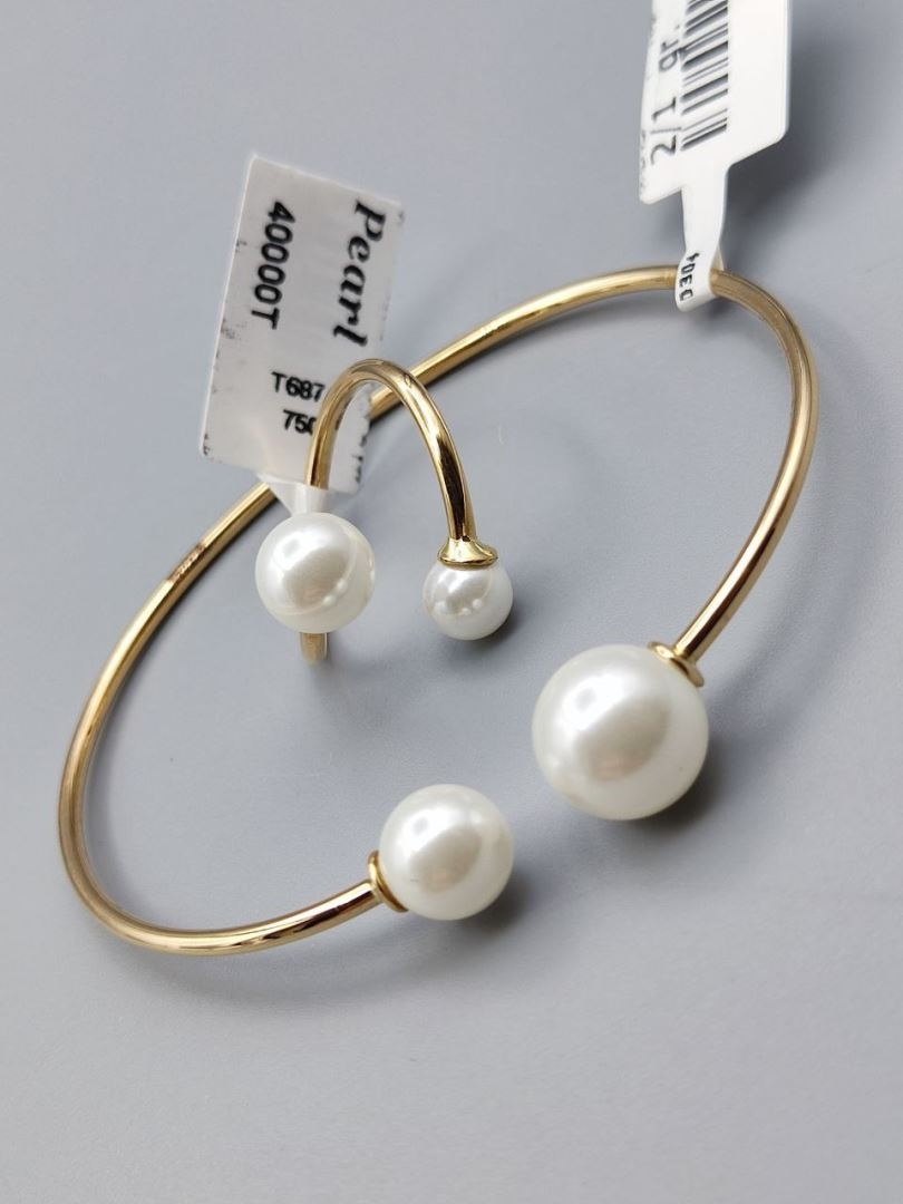 دستبند و انگشتر مروارید