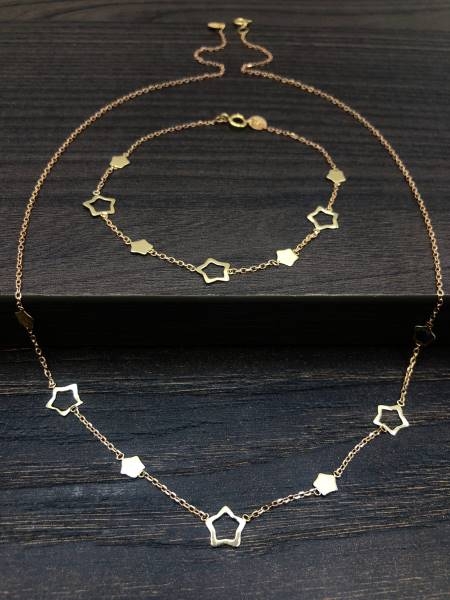 ست گردنی دستبند ستاره