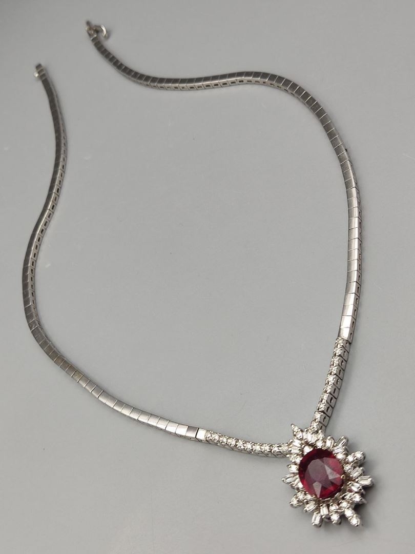 گردنبند برلیان یاقوت کبود