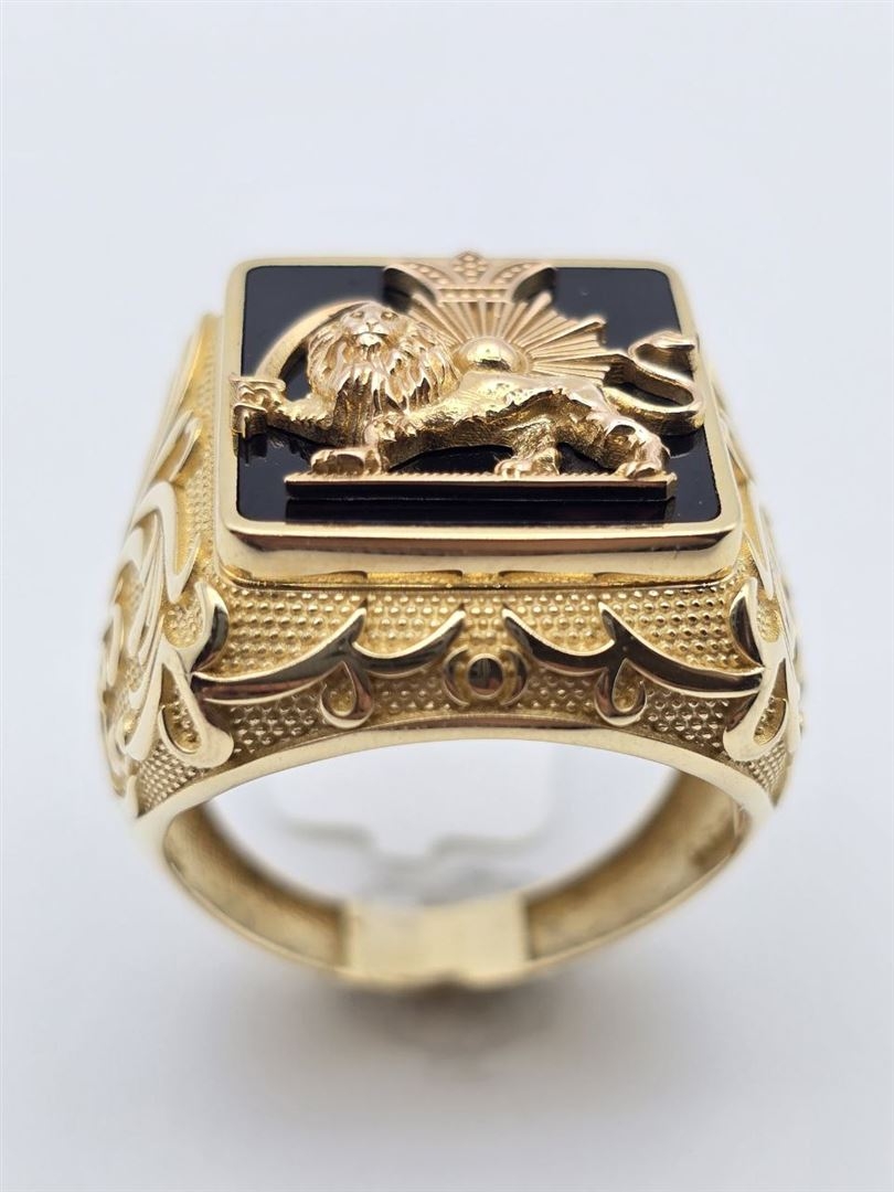 انگشتر مردانه شیر و خورشید