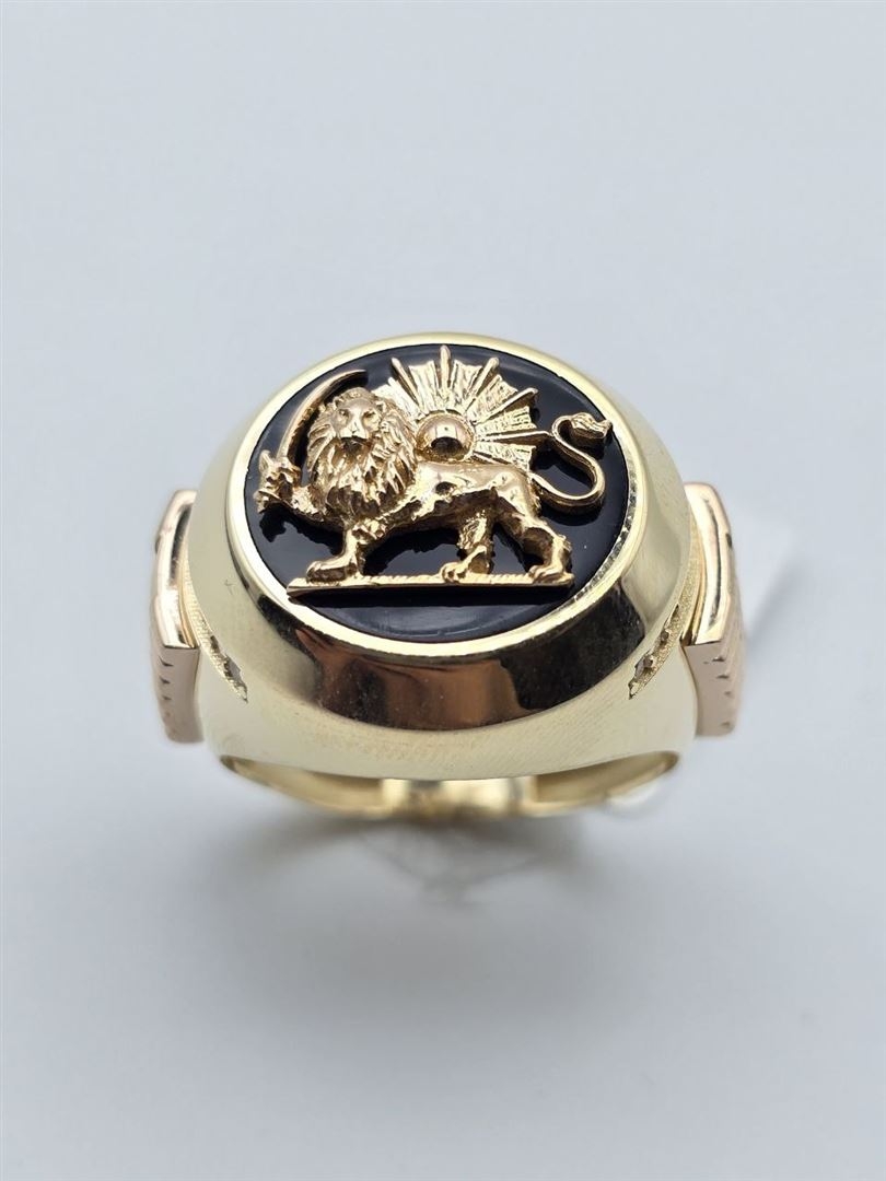 انگشتر مردانه شیر و خورشید