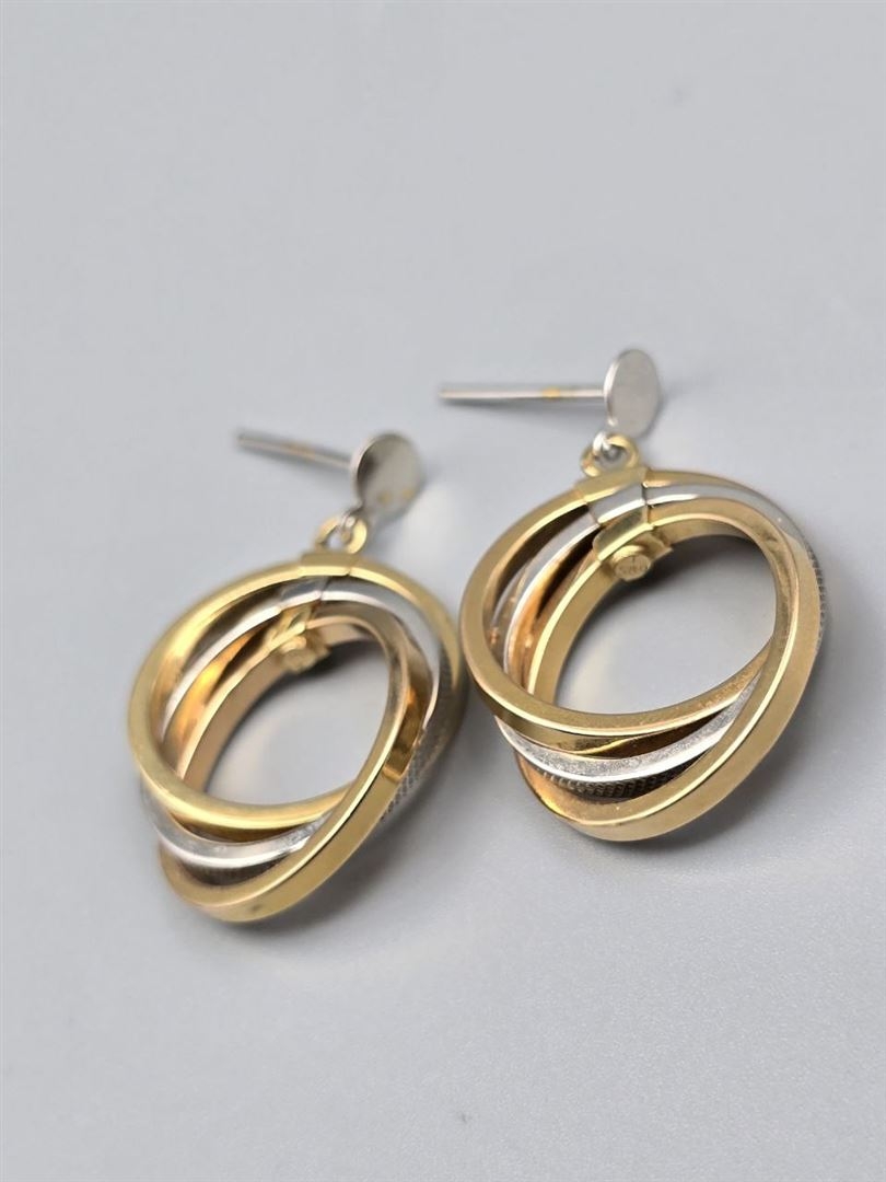 گوشواره سه رنگ فانتزی