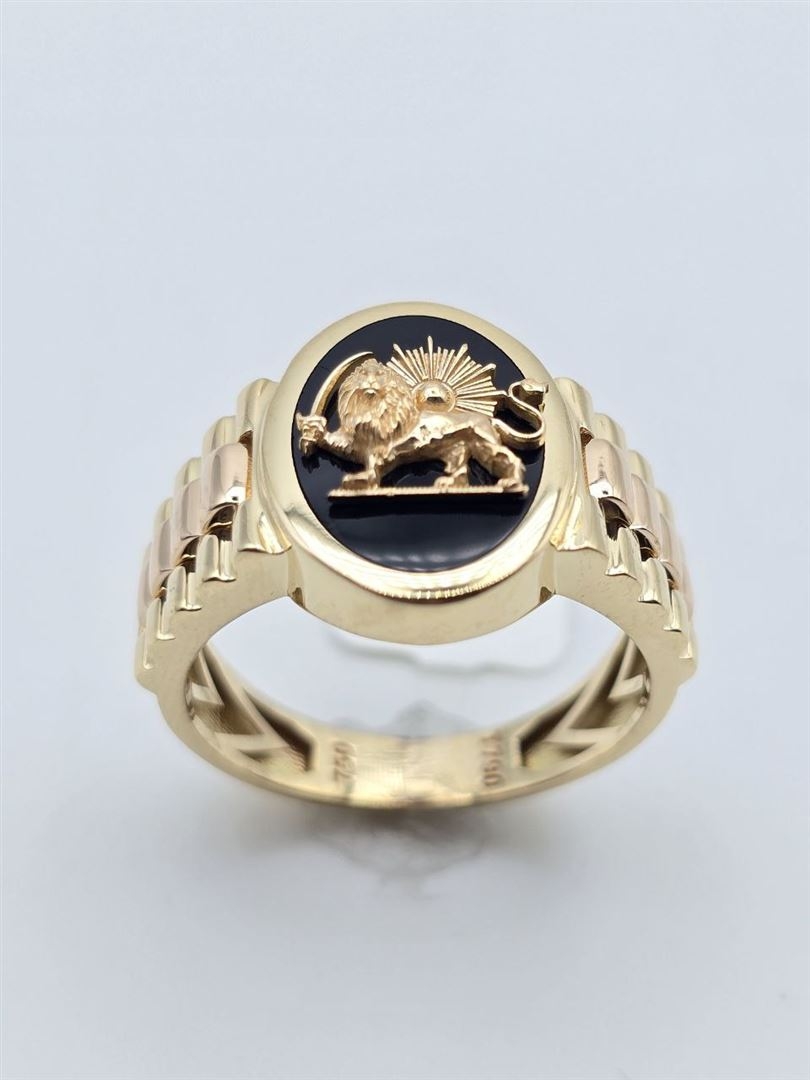 انگشتر مردانه شیر و خورشید