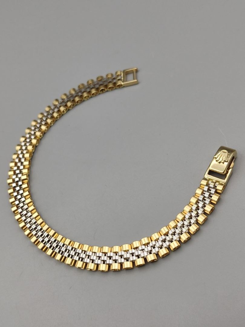 دستبند رولکس (وسط سفید دور زرد) گلستانه